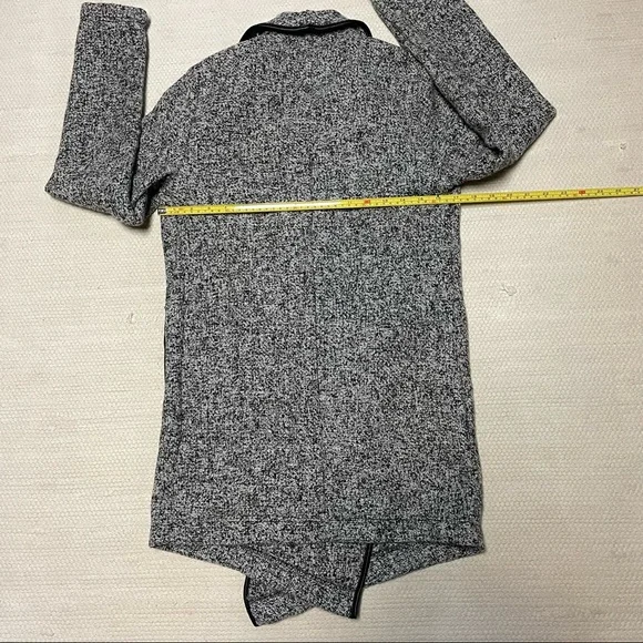 Mercer & Madison Black/White Drape Jacket Coat Cardigan Size S - Picture 6 of 8